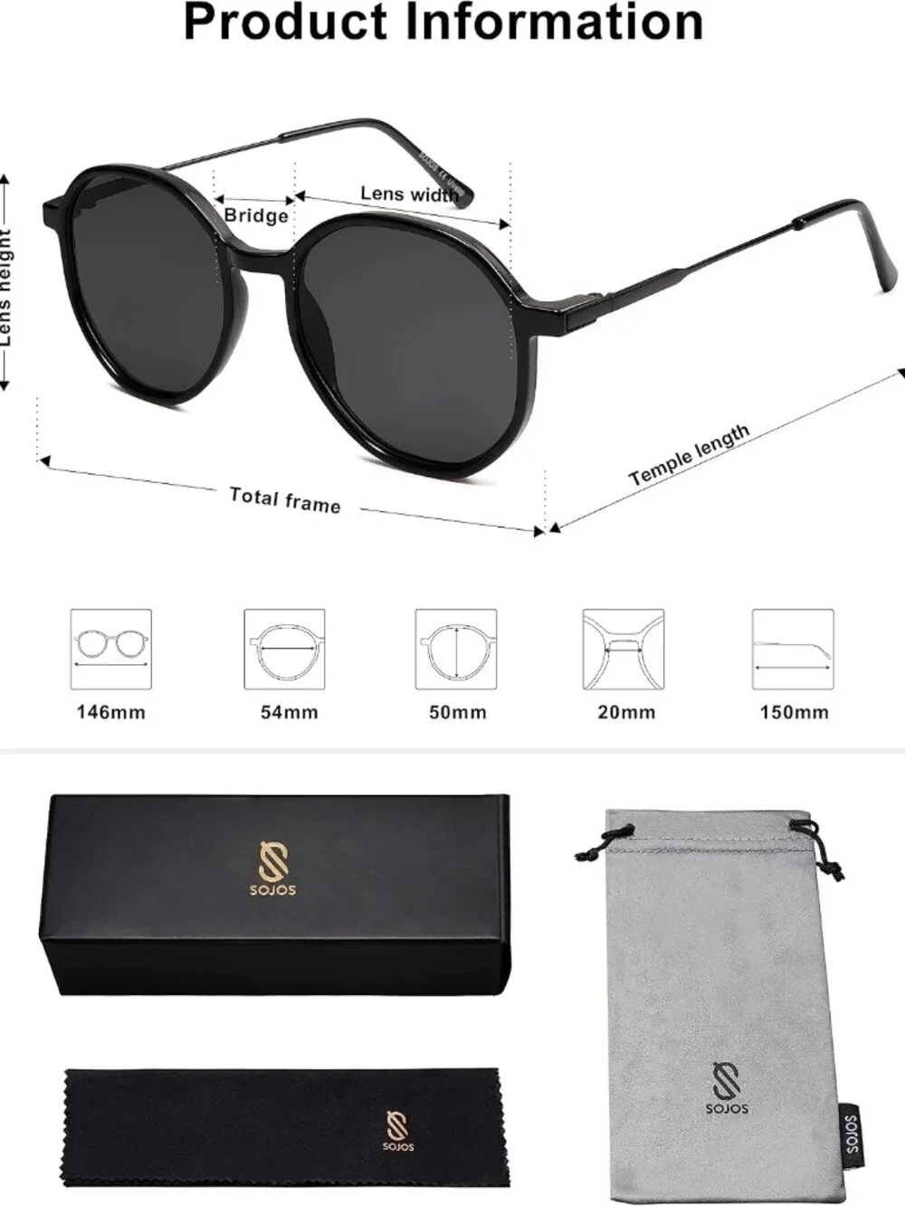 Trendy Designer Women’s Sunglasses - Full-Frame Hexagon Round with UV400 Lens
